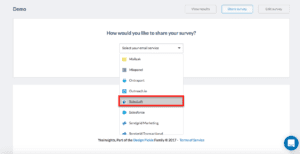 image of Step 6 - selecting salesloft - of how to integrate yesinsights into salesloft